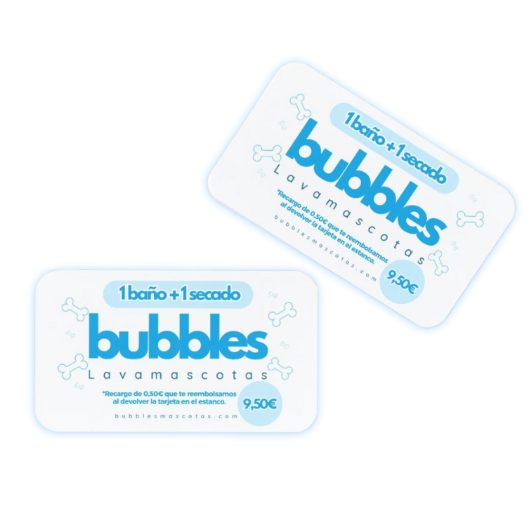 tarjetas bubbles