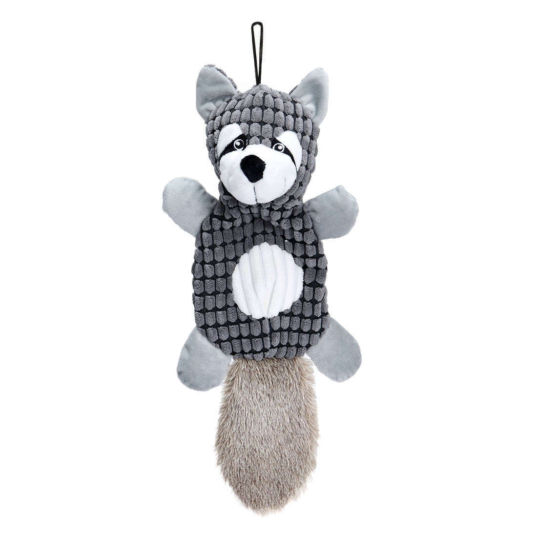 Peluche Mapache Con Sonido Gris Oscuro